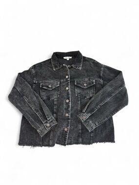 She + Sky Mineral Wash Cropped Corduroy Jacket